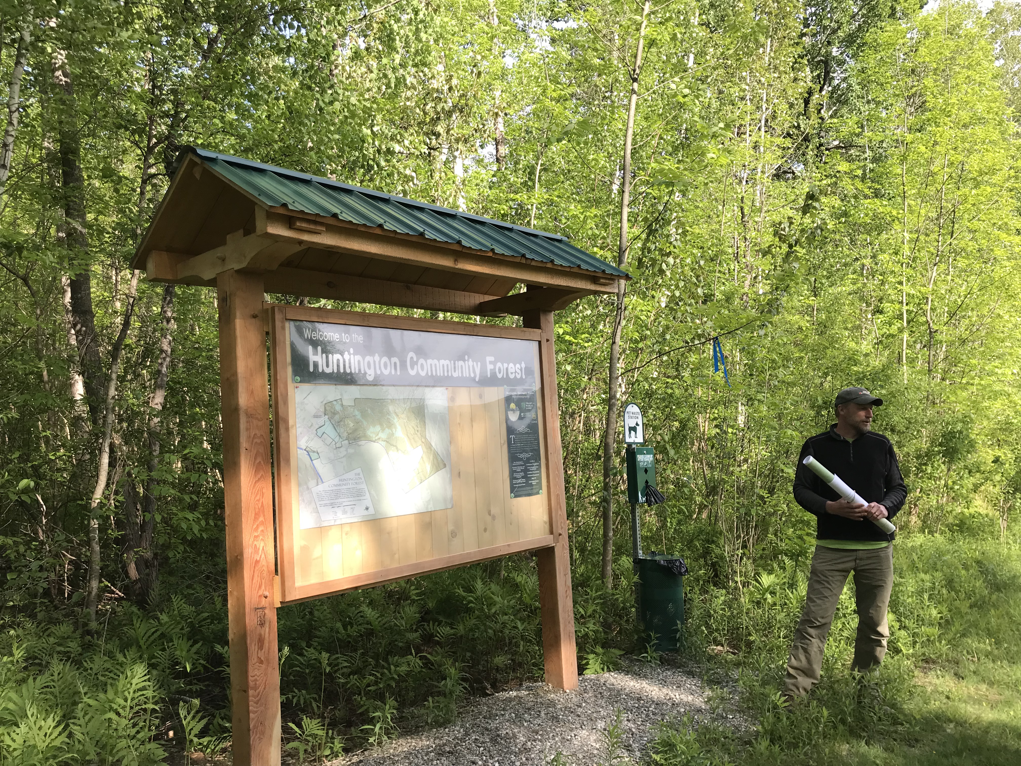 Huntington town forest kiosk
