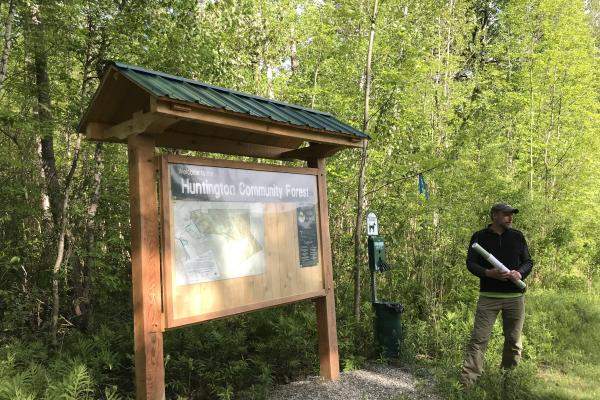 Huntington town forest kiosk
