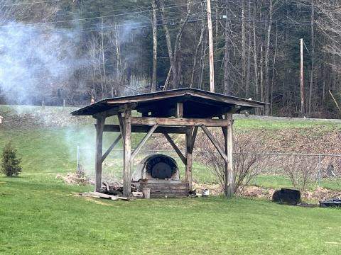 wood fire pizza oven