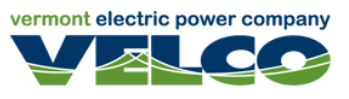 Logo for VELCO, Vermont Electric Power Company.