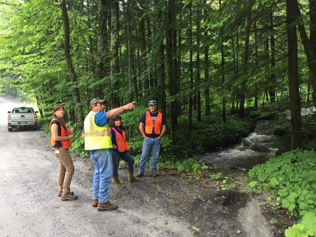 Rural road site visit East Montpelier