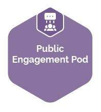 Public engagement pod icon