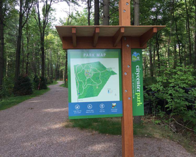 South Burlington City Center Park Sign